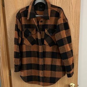 Black and Brown/Orange Shacket